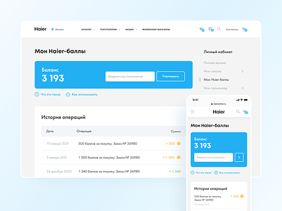 Haier Russia | Website Redesign