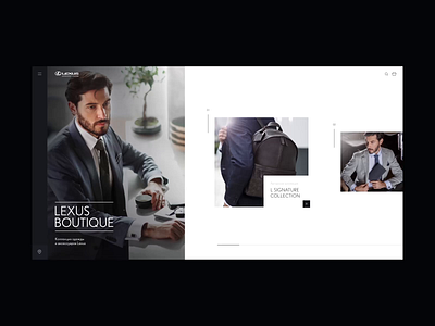 Lexus Boutique accessories animation boutique commerce e commerce e shop gif lexus main minimal motion ui uix web website