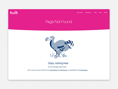 Bub Page Not Found 404