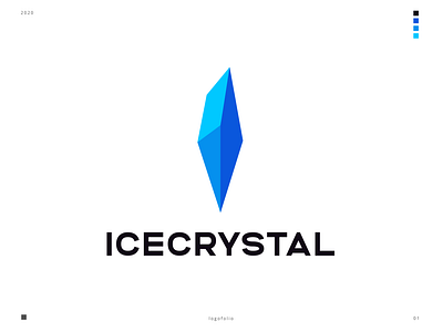 Icecrystal branding design illustration logo vector