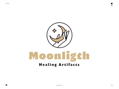 Moonligth branding design icon illustration logo moon mystic vector witch witchcraft yellow