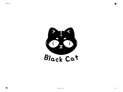 Black Cat branding design graphic design icon illustration logo vector