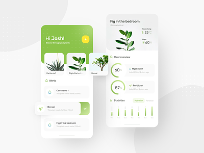 Plant App app app desing design ios app ios app design plant app plants