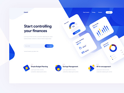 Financial landing page finanacial financial app landing page landingpage