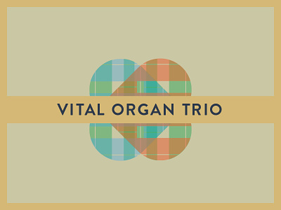 Vital Organ Trio jazz logo poster simple work in progress