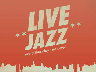 Live Jazz chicago jazz music poster