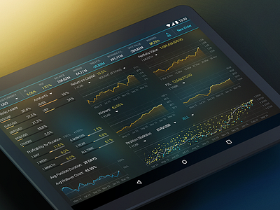 Account Overview Screen Android account android financial material tablet trading ui ux