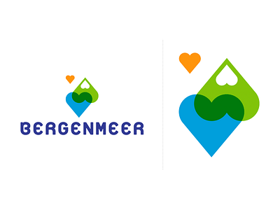 Bergenmeer Logo berg en logo meer