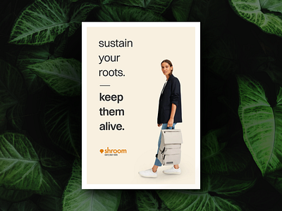 Magazine ad for a sustainable fashion brand