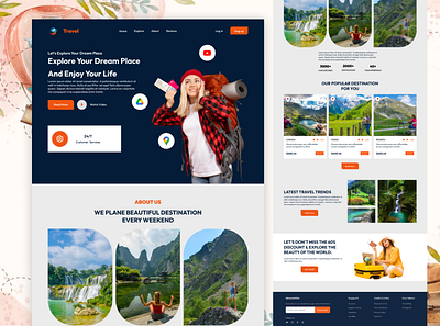 travel landing page landing page landing page design landing pages travel travel landing page ui ui design ui ux web design website