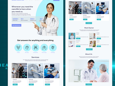 doctor website landing page