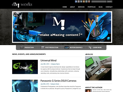 dM works Website Design