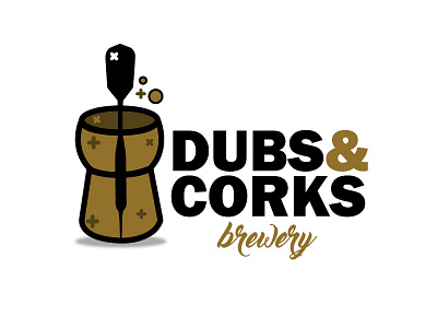 Dubs & Corks Brewery Logo - Concept Logo brewery concept logo icon logo design