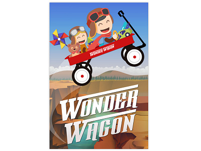 Wonder Wagon - New Program Poster charity vector poster