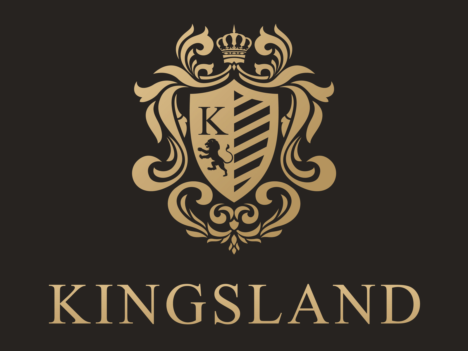 Kingsland Logo by Nathan Davis on Dribbble