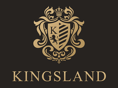 Kingsland Logo graphic design logo design logo design branding vector vector art vector illustration