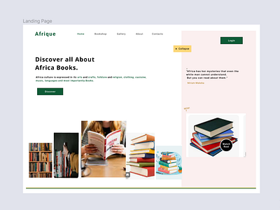 This is a book landing page.