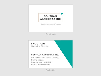 GA Business card concept