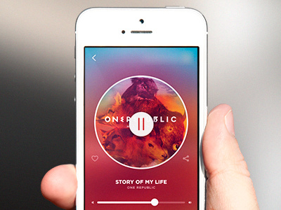 Radio App app clean iphone music radio ui