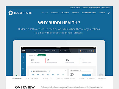 About page - WIP about buddi health page template