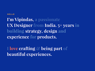 About about designer ux vipin vipindas