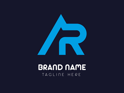 ar letter logo 3d animation branding graphic design logo motion graphics ui