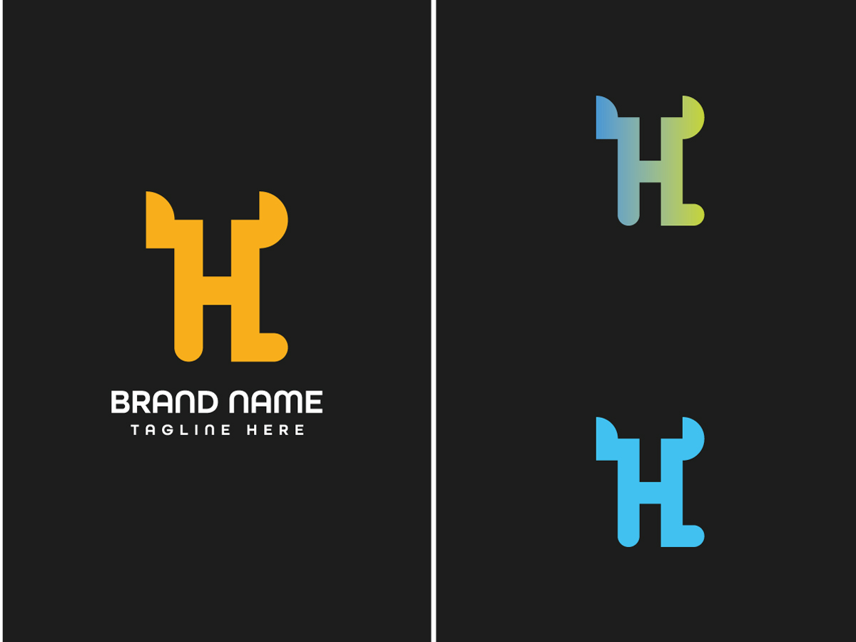 h letter logo by Abir Hossain Waffi on Dribbble
