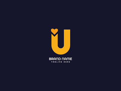 u letter logo