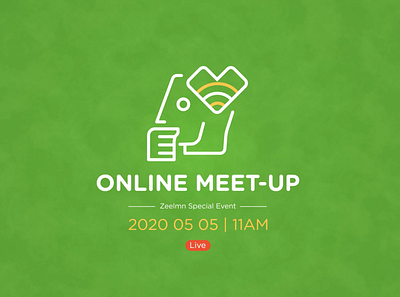 Online meet-up (Event theme & Promo) animation event hand drawn jazzy online promo theme