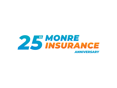 Monre Insurance (25th anniversary branding) anniversary branding insurance logo mongolia