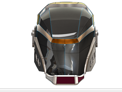 Helmet design for 3D character 3d 3d design 3d maker 3d model 3d object 3d printing animation design model printing rendering solidwork