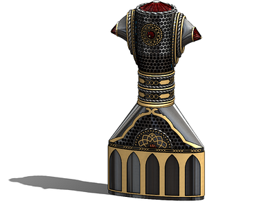 Perfume bottle for rendering