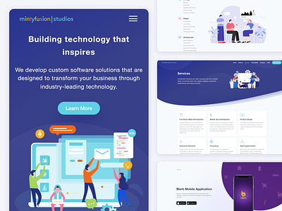 Mintyfusion - Pixel-perfect Development used in React adobexd businesssite coding css custom solution design design agency development agency dynamicsite html js landingpage react ux design web design web dev web development