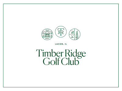 Timber Ridge Golf Club Identity family crest golf branding golf club golf logo logomark monogram