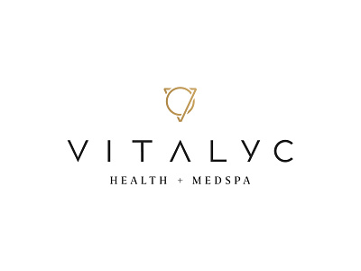 Vitalyc Health + Medspa custom type gold foil health and medspa health club luxury luxury logo luxury medspa med spa medspa modern medspa self transformation