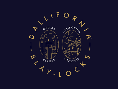 Dallifornia Badge blaylocks california badge dallas badge dallas hair hair salon hairdresser hairsalon la badge linework luxury dallas luxury hair luxury hair salon luxury la