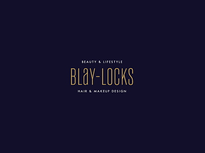 Blay Locks logo beauty beauty and lifestyle beauty logo beauty salon blay locks branding custom type hair and makeup hair stylist