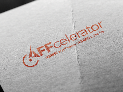 Affcelerator Logo logo logo design print