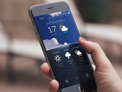 Weather App app graph iphone6 mobile app mobile graph mobile ui mobile weather ui weather weather app