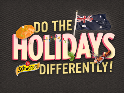 Holidays aussie holiday logo party