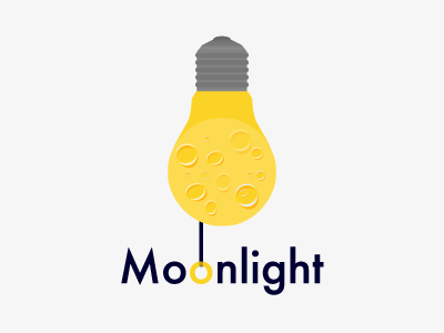 Moonlight light logo moon moonlight