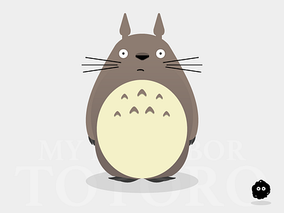 Totoro ghibli illustration totoro