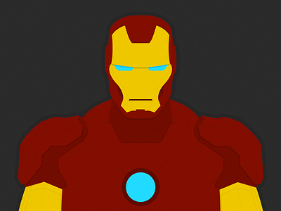 Iron Man hero illustration iron man