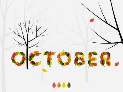 October leaf october tree