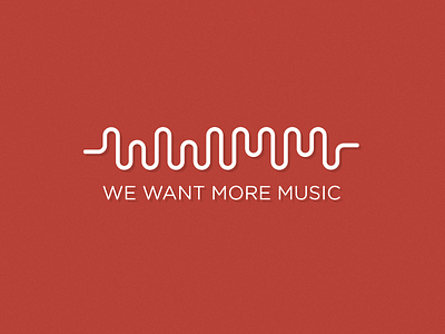 We Want More Music Logo logo music sound wave