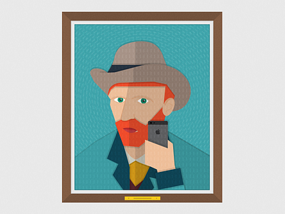 Vincent Van Gogh Selfie gogh illustration painter selfie vincent
