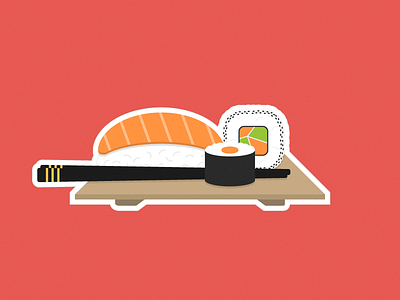 Sushi sticker sushi