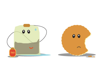 Tea & Biscuit illustration