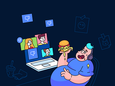 Illustration for the article «Digital etiquette»