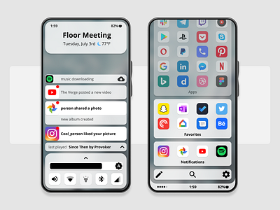 Clover UI 2 (remastered) mobile operating system os phone ui uiux ux